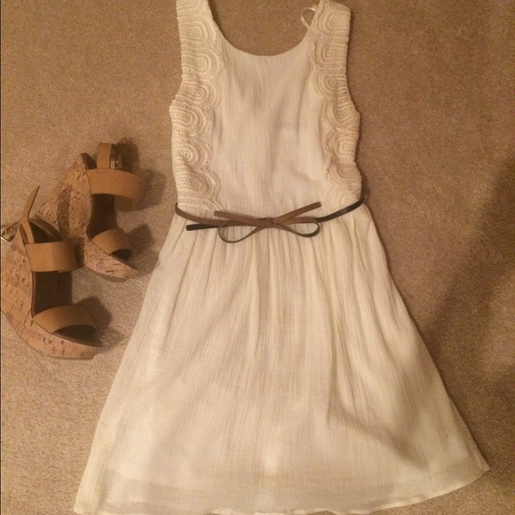White Linen Dress