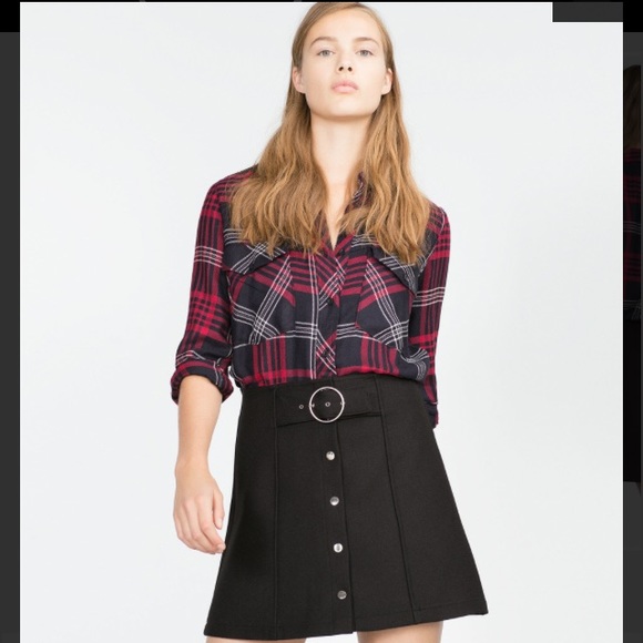 Zara checked shirt
