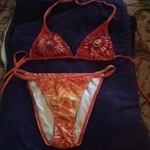 Sauvage Bright Orange Bikini Set