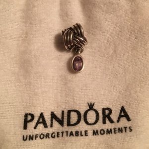 Pandora Amethyst charm