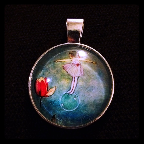 Little Girl on a Bubble necklace. NWT. Buy 2 Get 3 - Picture 1 of 1