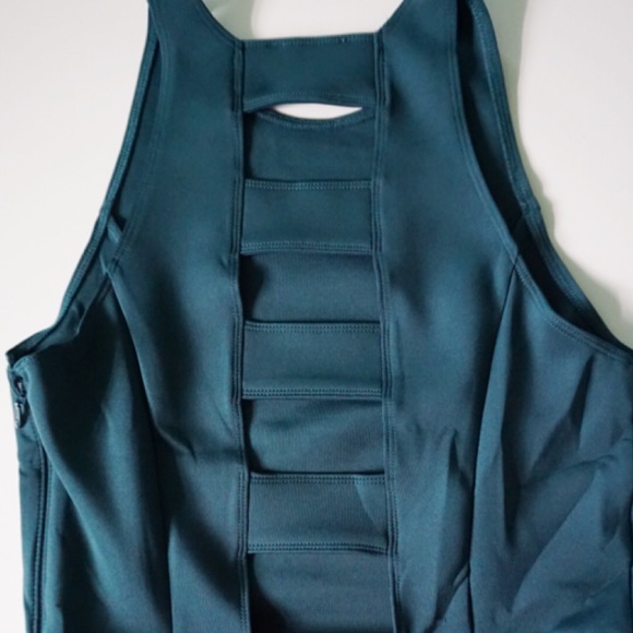 BRAND NEW A&F HIGH NECK NEOPRENE DRESS SIZE LARGE - Picture 3 of 4