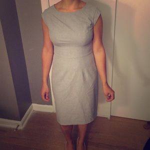 Gray dress perfect for an interview or work!