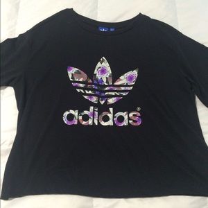 Adidas Floral Trefoil Tee