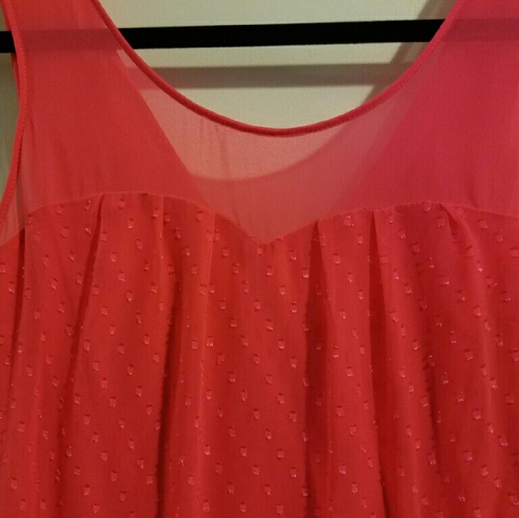 Hot Pink Express Illusion Fit and Flare Size 10 - Picture 3 of 4