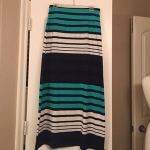 Stripe maxi skirt