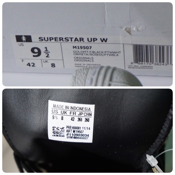 🆕LISTING WOMEN ADIDAS SUPERSTAR UP W SIZE 9.5 - Picture 4 of 4