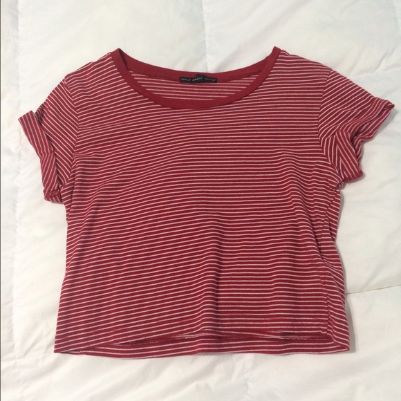 NWOT Urban Outfitters Red/White Stripped Crop Top