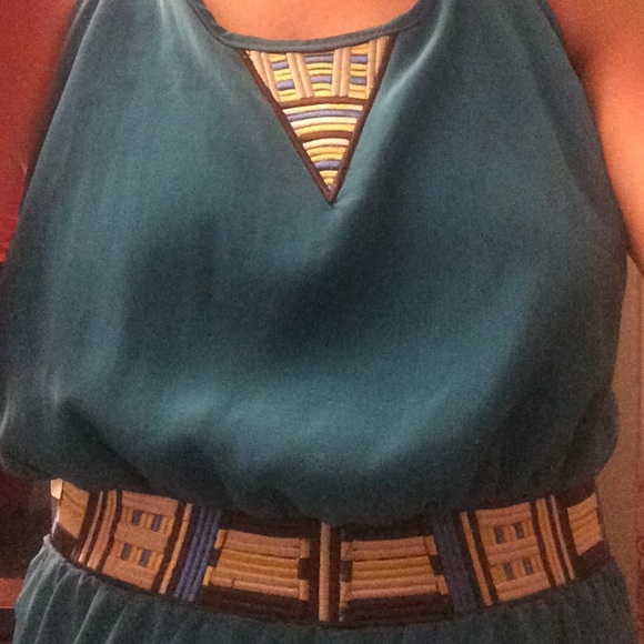 Teal romper with great details! - Picture 3 of 3