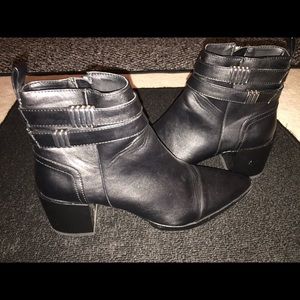 Black ankle boots