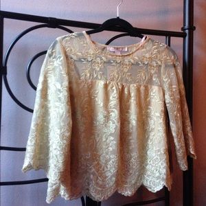 Gold Lace Shirt