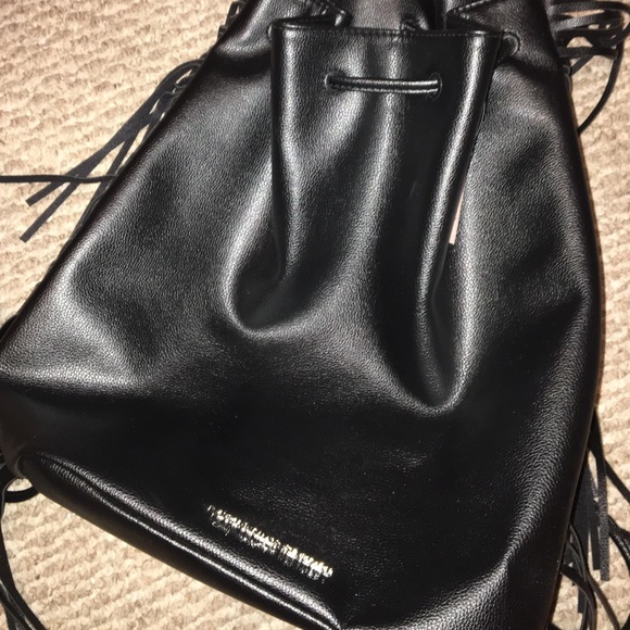 Victoria secret suede backpack !