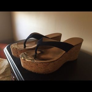 Jimmy Choo platform thongs