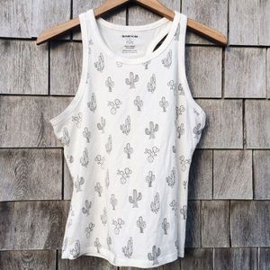 Cactus print tank