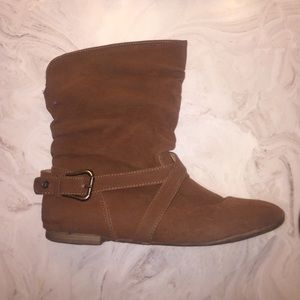 Brown size 10 booties. Fit more like a 9.5