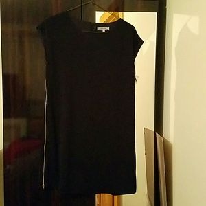 Naked Zebra dress with gold side zippers