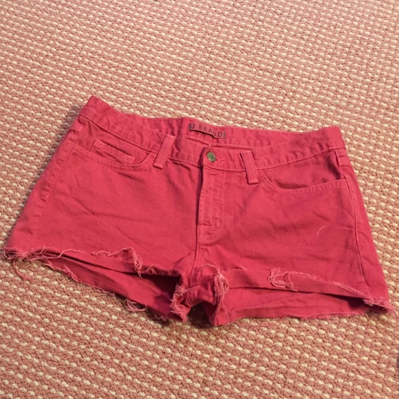J Brand Hot Pink Denim Shorts