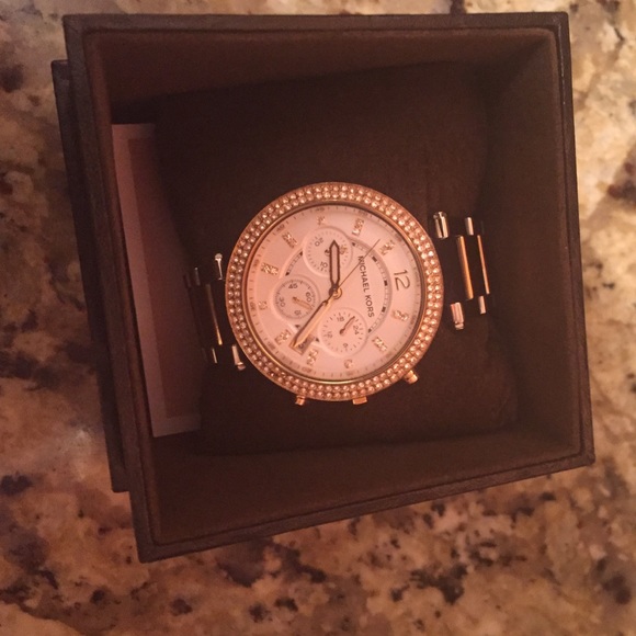Twin tone silver & gold watch