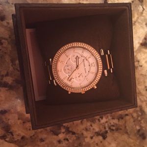 Twin tone silver & gold watch