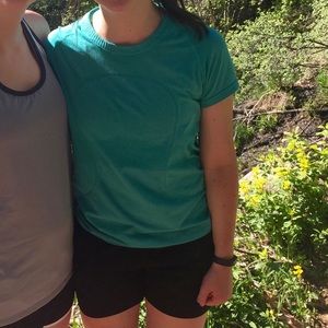 Turquoise Lululemon Workout Top