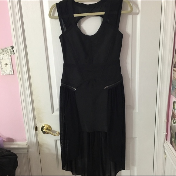 Zip off hi-lo dress