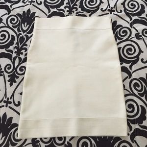 BCBGMAXAZRIA White Bandage Skirt