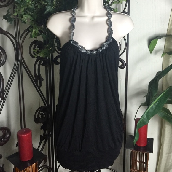 Love culture jeweled neck halter