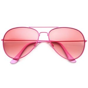 Bubble Gum Pink Aviator Sunglasses NWT