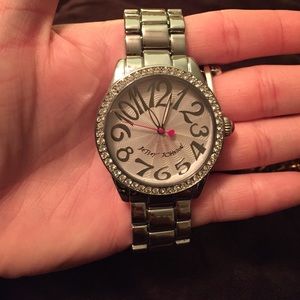Betsey Johnson silver watch