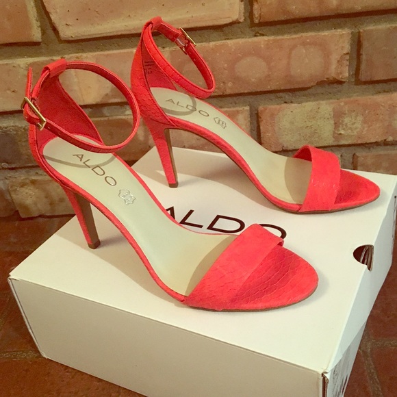 Brand new Aldo strappy high heel sandals.