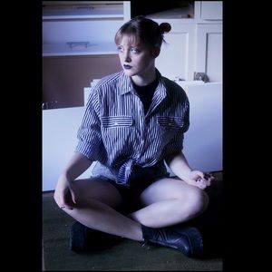 🗝ALICE STUART VINTAGE STRIPED BLOUSE🗝