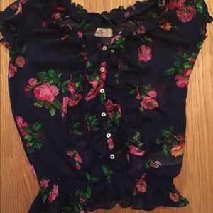 Hollister Hawaiian Sheer Blouse