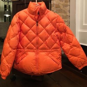Steve Madden Orange Puffy Ski/Winter Coat