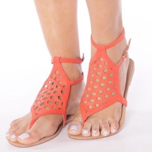 18 pairs, ShuShop sandal swith honeycomb cutouts
