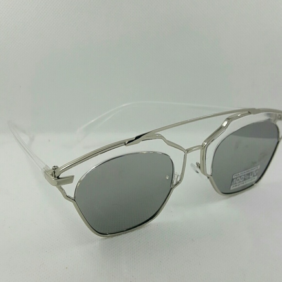 NEW CAT STYLE UNISEX MIRROR SUNGLASSES - Picture 2 of 4