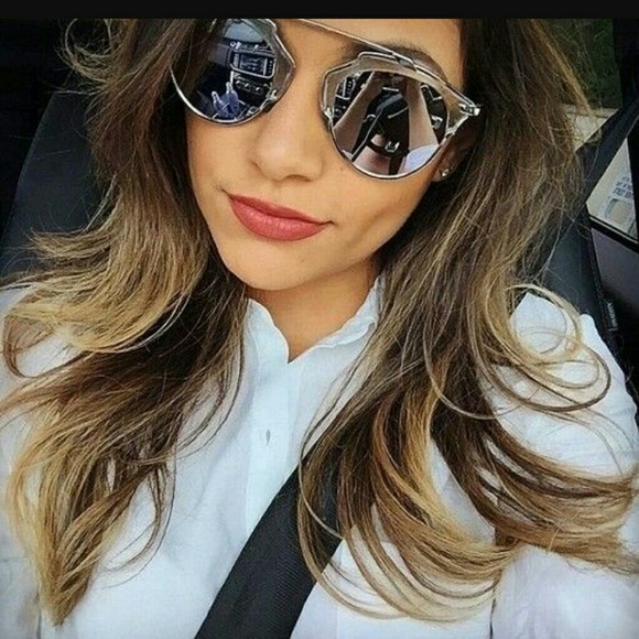 NEW CAT STYLE UNISEX MIRROR SUNGLASSES - Picture 3 of 4