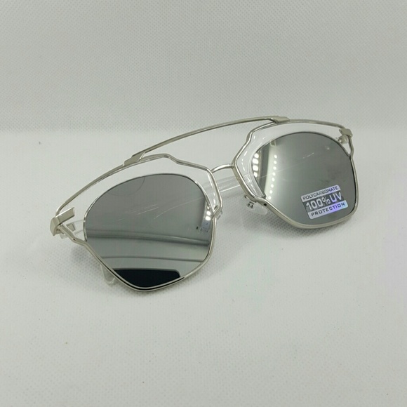 NEW CAT STYLE UNISEX MIRROR SUNGLASSES - Picture 4 of 4