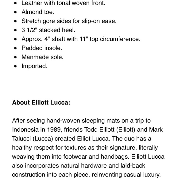 NWT Elliot Lucca Woven Front Boots - Picture 2 of 4