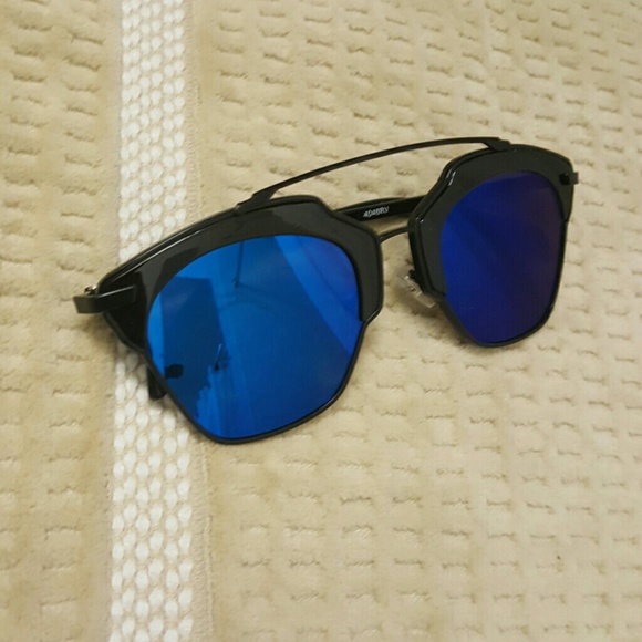 NEW CAT STYLE UNISEX MIRROR SUNGLASSES - Picture 3 of 4