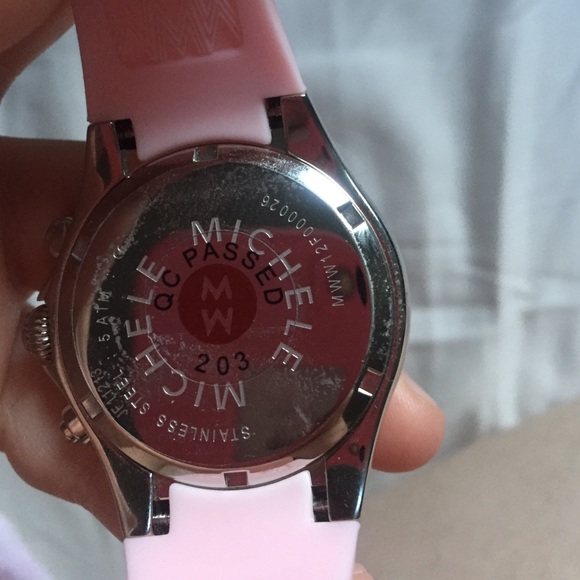 FLASH SALE!! Pink Tahitian Michele Watch - Picture 3 of 4