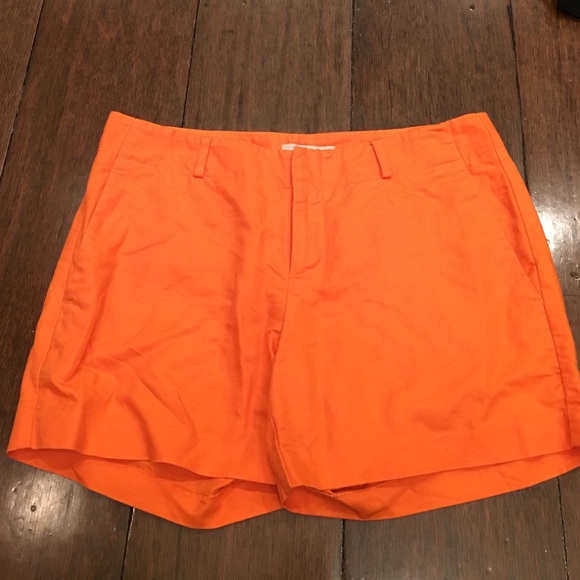 Banana Republic Orange Linen Shorts