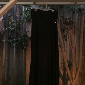 Black maxi skirt
