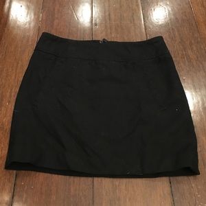 Black wool mini skirt, never worn from H&M