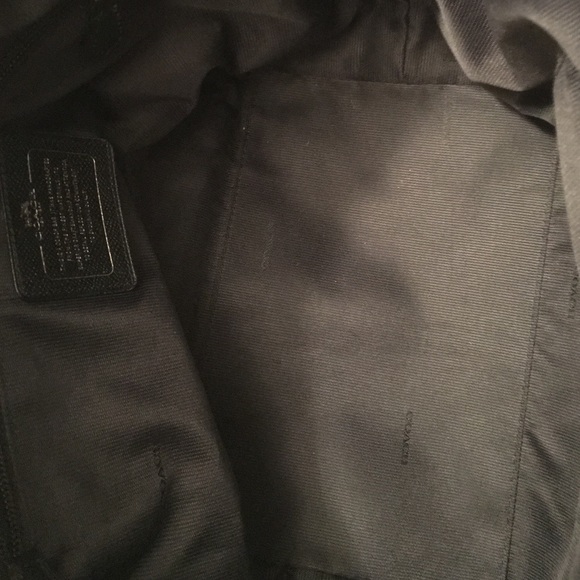 *Sold*Coach black floral tote and wristlet - Picture 4 of 4