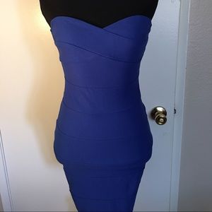 🌌Spectacular BLUE Strapless Dress☄