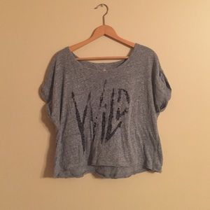 "Wild" cropped shirt
