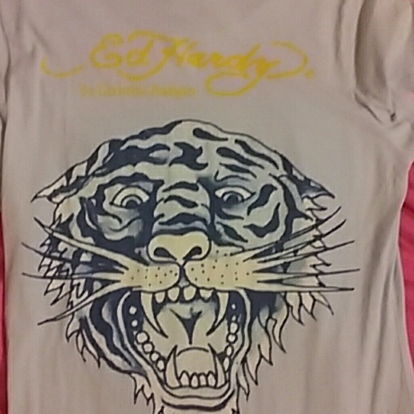 Ed Hardy Womens Long Shirt - Picture 2 of 4
