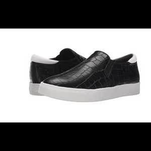 Sam Edelman Miles Sneaker in Black Modern Croco
