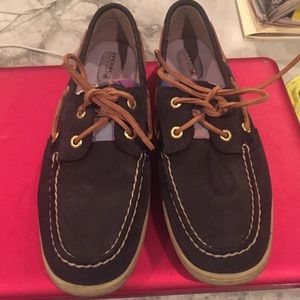Navy blue Sperrys!
