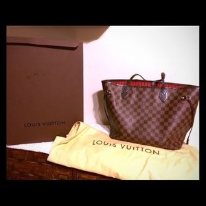 Authentic Louis Vuitton Damier Medium Neverfull